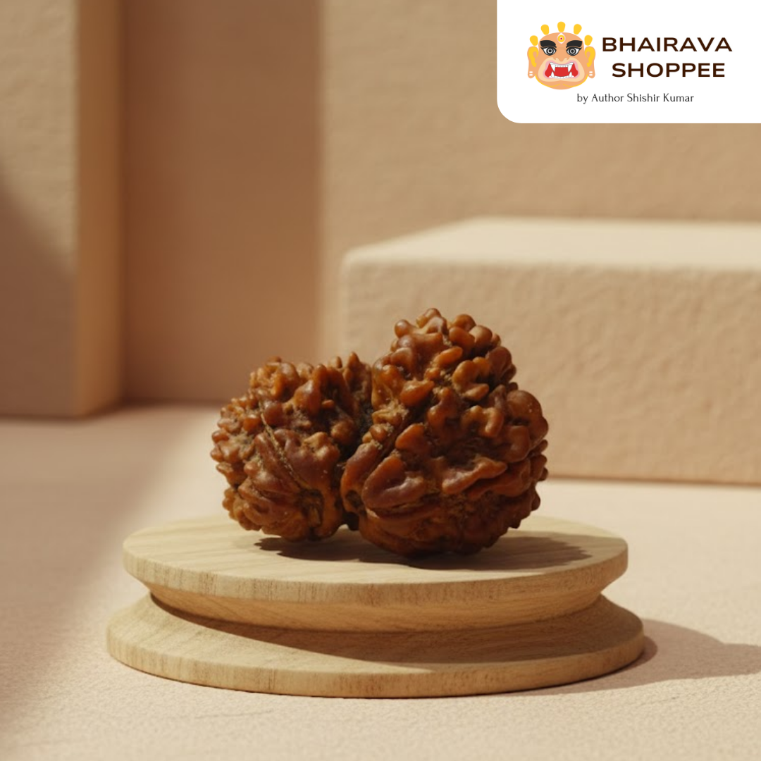 Nepali Gauri Shankar Rudraksha | Sacred Symbol of Shiva–Shakti Unity