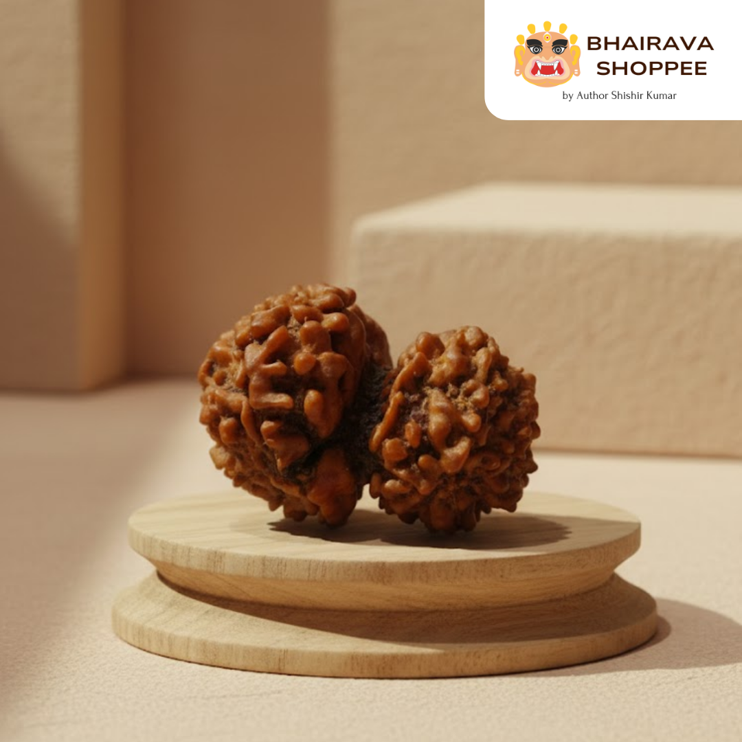 Nepali Gauri Shankar Rudraksha | Sacred Symbol of Shiva–Shakti Unity