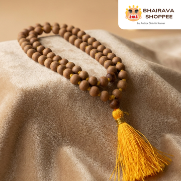 Safed Chandan Siddha Jaap Mala | 108 Beads White Sandalwood Mala for Wisdom & Calmness