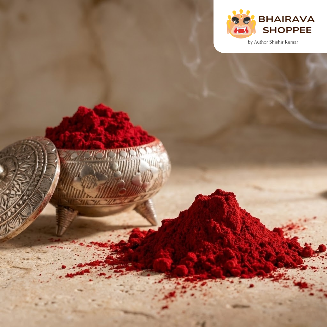 Pure Kumkum Tika | Herbal Saffron Powder for Pooja & Rituals