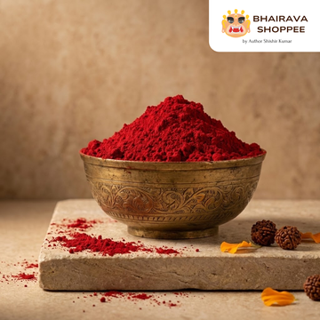 Pure Kumkum Tika | Herbal Saffron Powder for Pooja & Rituals
