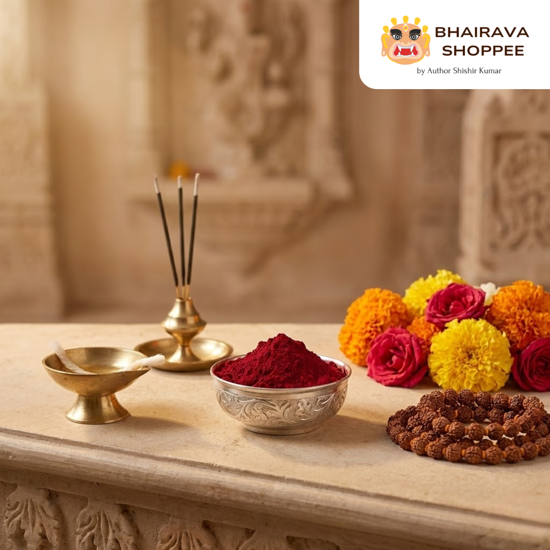 Pure Kumkum Tika | Herbal Saffron Powder for Pooja & Rituals