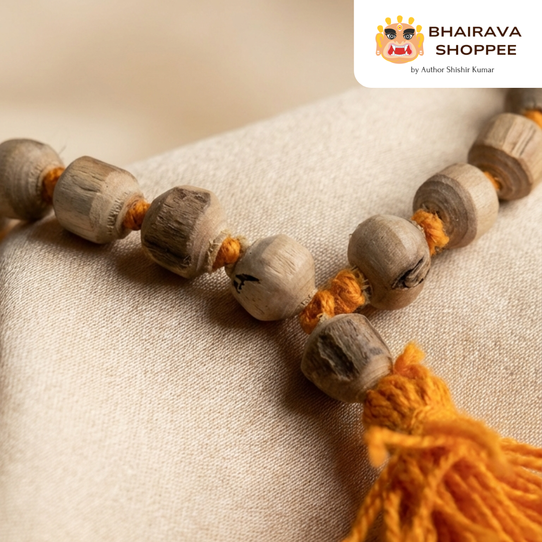 Original Tulsi Mala (108 Beads) | Sacred Basil Rosary for Krishna & Rama Devotion