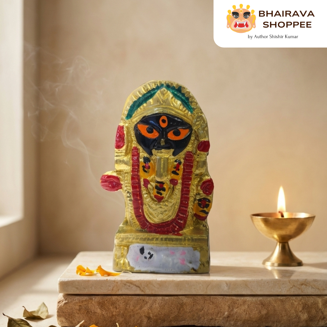 Maa Kali Bronze Idol for Protection & Shakti | Mahakali Murti for Home Temple, Vastu & Spiritual Decor
